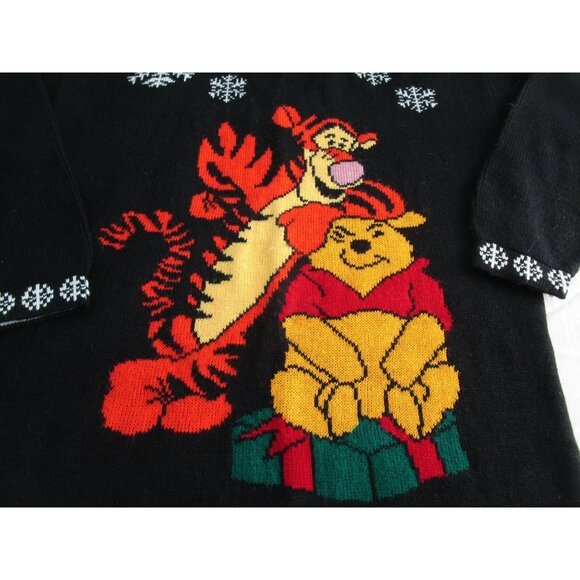 Vintage Winnie The Pooh Tigger Ugly Christmas Sweater Disney Lg GUC - Picture 10 of 16